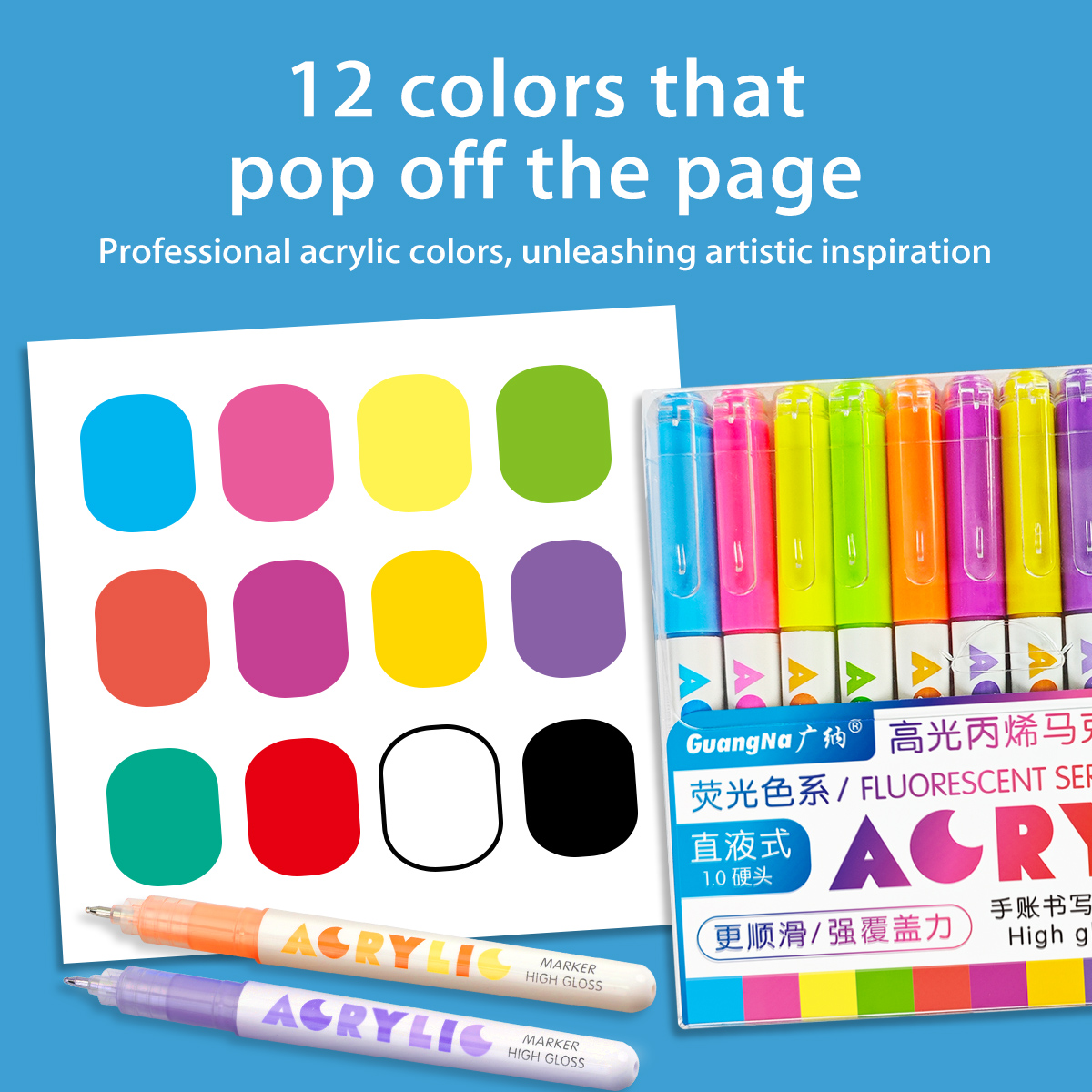 Guangna Marker Pen Set with 28 - Copic Marker Sketch ulasan dan harga