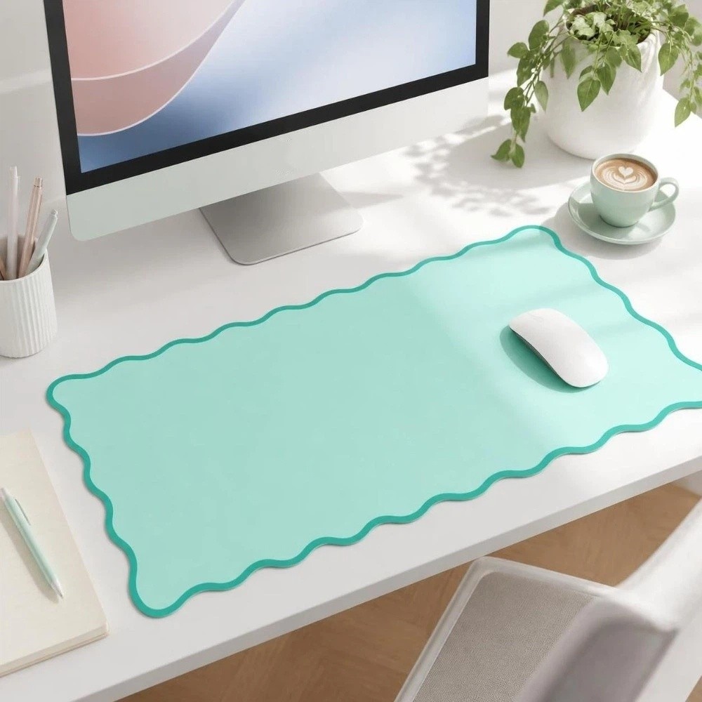 Sweet PU Leather Desk Pad Non  - Leather Desk Pad ulasan dan harga