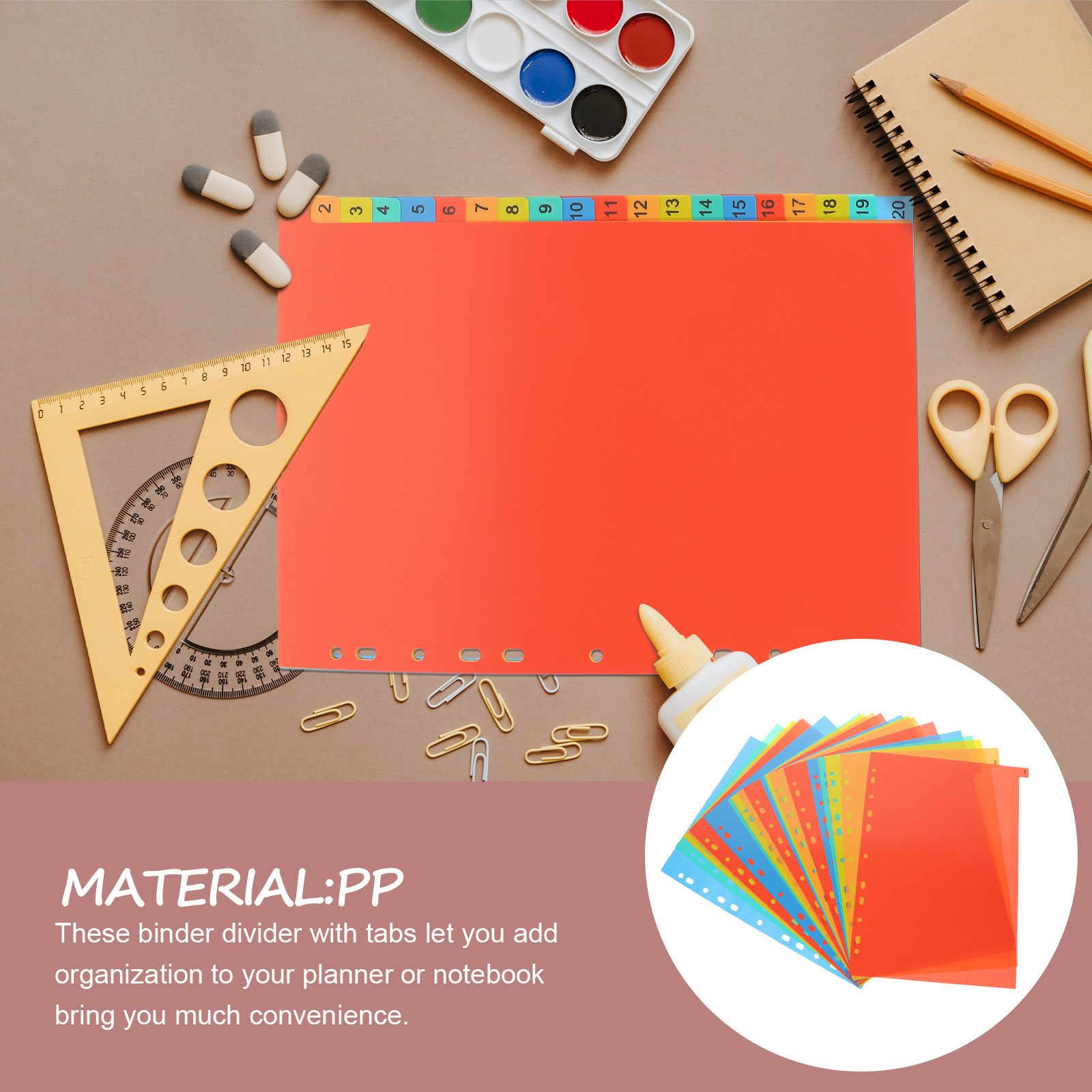 20 Sheets A4 Index Divider Pla - Tab Divider A4 ulasan dan harga