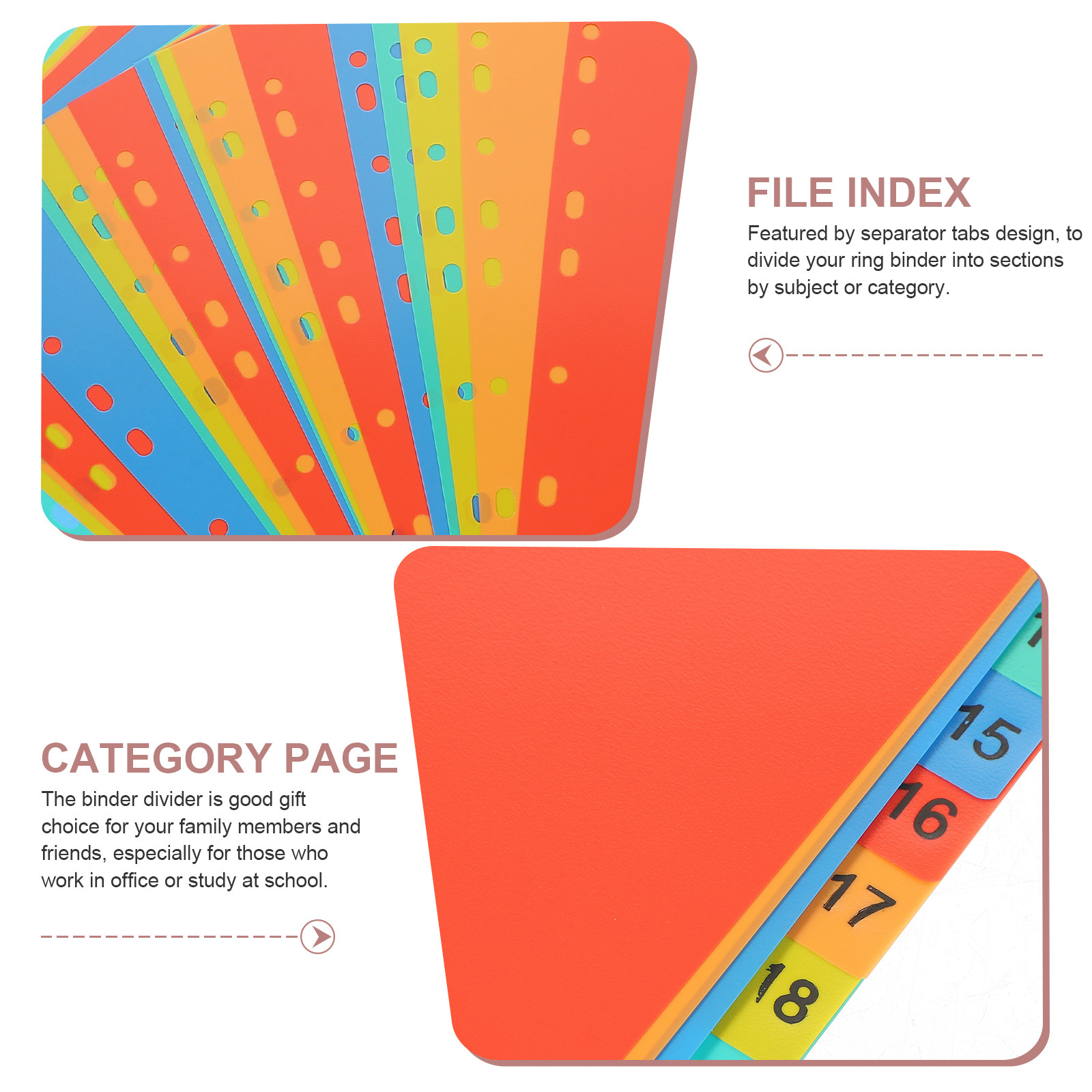 20 Sheets A4 Index Divider Pla - Tab Divider A4 ulasan dan harga