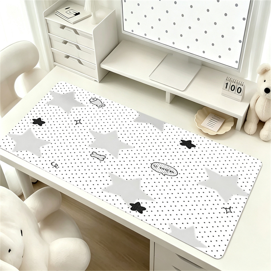 Korean ins no wash waterproof  - Leather Desk Pad ulasan dan harga