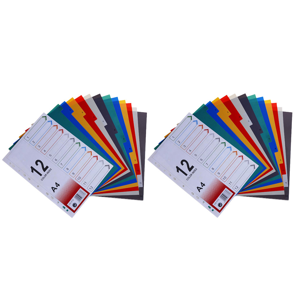 2Pcs Index Paper Refills Divid - Tab Divider A4 ulasan dan harga