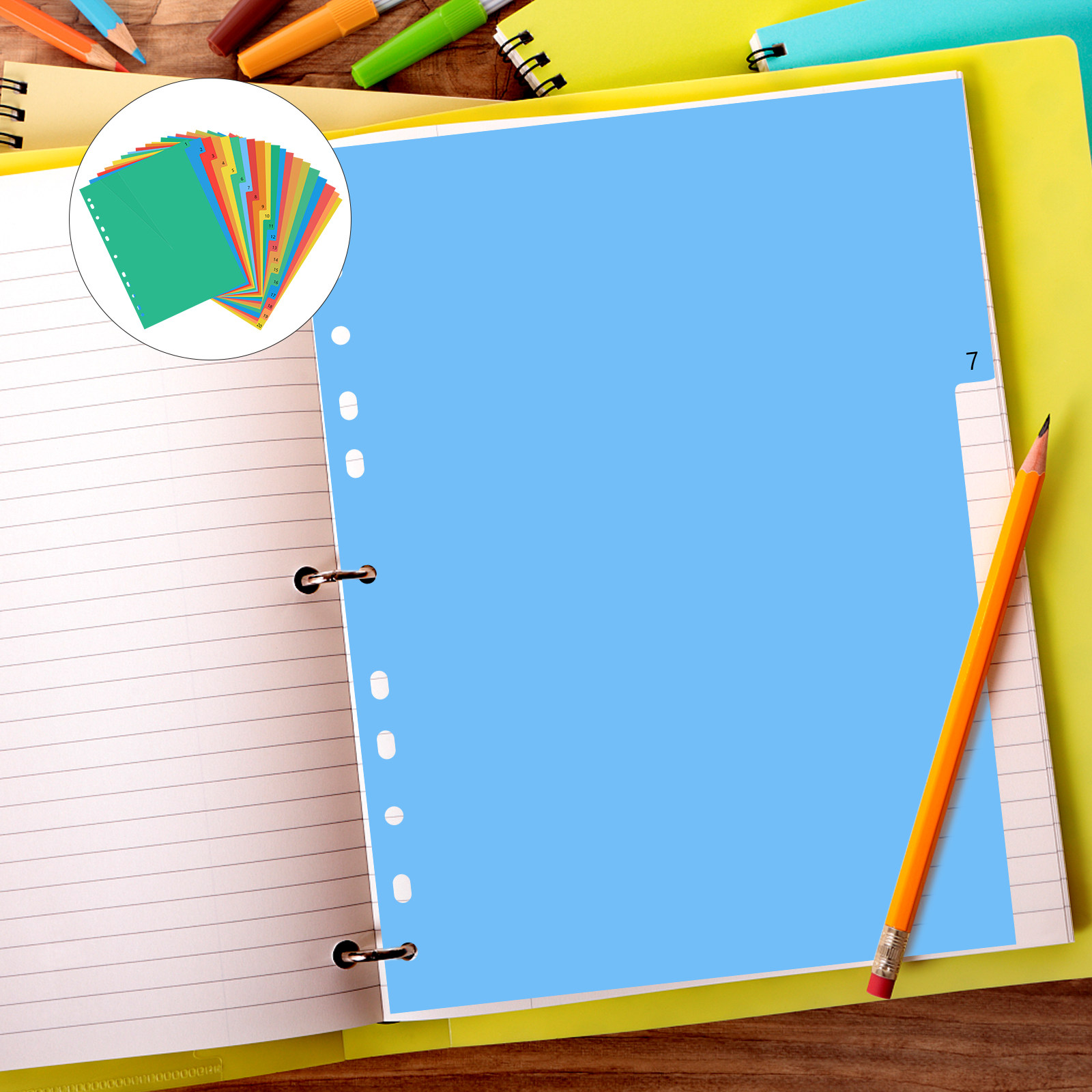 20 Pages A4 Size Color Coded P - Tab Divider A4 ulasan dan harga