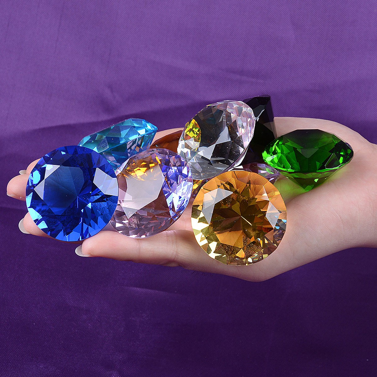 1pcs Crystal Diamond Shaped Pa - Paper Weight Crystal ulasan dan harga